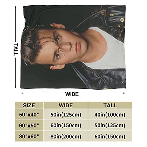 Johnny Depp Super Soft And Comfortable Flannel Blanket Camping Blanket Beach Blanket Decoration Bedroom Living Room Suitable For Children/Adults Throw Blankets (60"X50") #TOP3