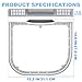 UPGRADE 5231El1001C Lint Filter For LG Kenmore Dryers Dryer Lint Screen 12.2 * 10.7 * 1.5 inch (31.1 * 27.0 * 3.8 cm) replace Dlex5170w Dley1201v Dle1101w 1668214 Ps3527575 Ap5248138 by Romalon