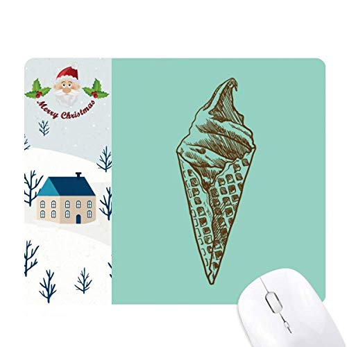 Tapis de souris cornets de glace chocolat crème idée cadeau de noël maison original