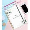 Monthly Planner 2026 - Monthly Calendar from January 2026 to December 2026, 2026 Planner with Inner Pocket, Elastic Band, 8.5 x 11, Green Leaf