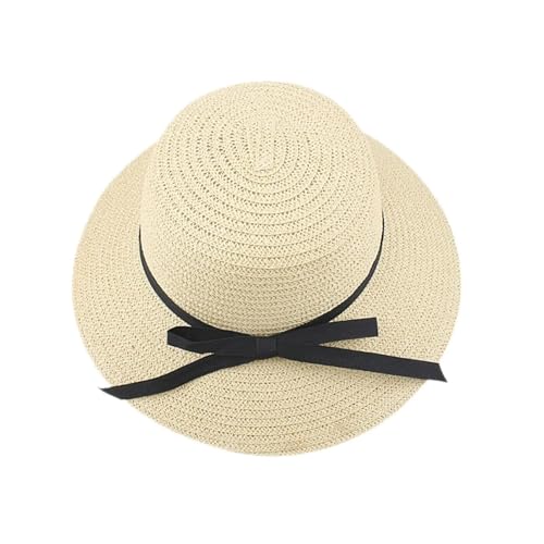 Chapeau de soleil pliable anti-encombrement grand bord de plage femme