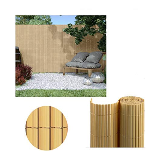 CAÑIZO PVC DOBLE CARA COLOR BAMBÚ1.5X3 Metros