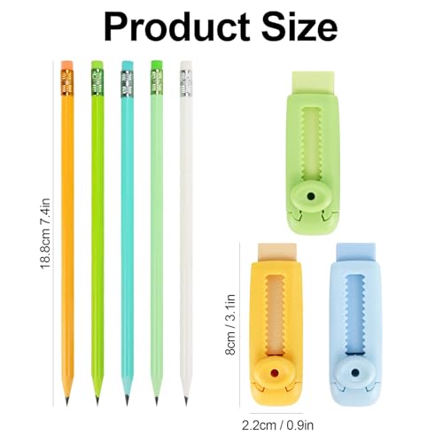 Buqoo Kit 50 lápices madera para dibujo y esbozo con borradores miniatura 6