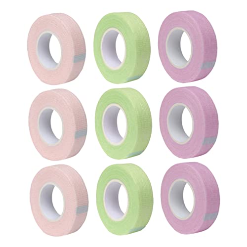 AUTSUPPL Sensitive Tape for False Eyelashes Eyelash Extension Tape Non-woven Fabric 9 Rolls Easy Apply