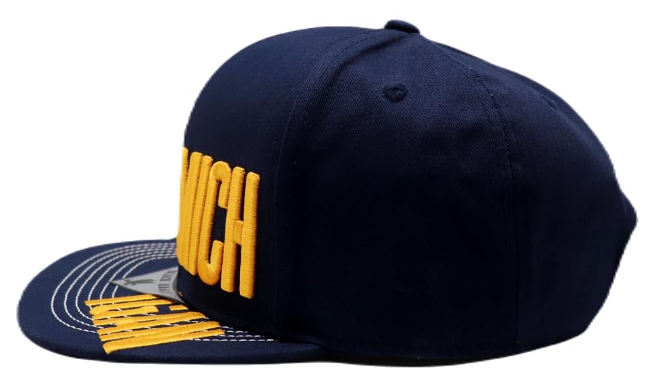 Gorra Snapback Basic Cap azul y amarilla miniatura 5