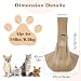 Pawaboo Hundetragetasche, Tragbare Haustier Hundetasche mit Atmungsaktiver Mesh-Tasche, Outdoor Reise Haustier Umhängetasche, Tragetücher für Klein Hund Katze (Bis zu 14lbs), Khaki