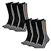 Produktbild HEAD Unisex Performance Crew 6er Pack 35-38 39-42 43-46, Größe:39/42, Farbe:Grey/Black (235)