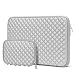 MOSISO Laptop Sleeve Bag Compatible 13-13.3 Inch MacBook Pro, MacBook Air, Notebook Tablet with Small Case, Shock Resistant Diamond Foam Water Repellent Neoprene Protective Carrying Cover, Gray