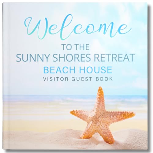 Personalized Vacation Home Guest Book Beach House – Custom Coastal