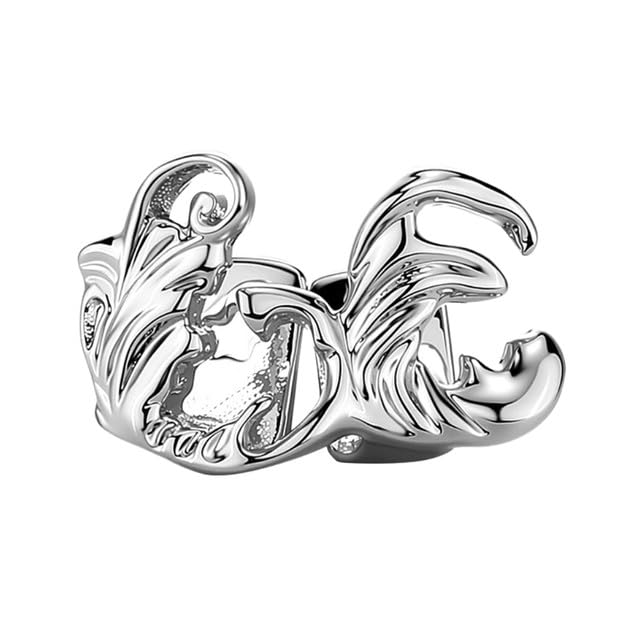 Men's Wavy Pattern Grillz | Double Tooth Plated Swirl Stone Braces Accessory | Silver | One pieces-image-7