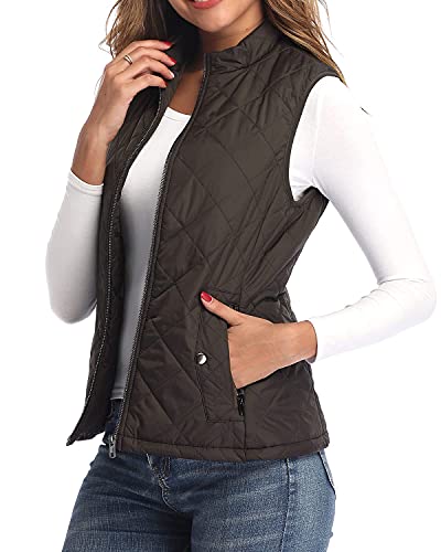 Chaleco acolchado para mujer Argstar marrón que protege del viento 2