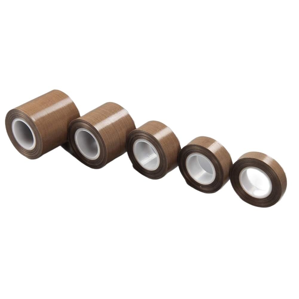 Cinta de tela de teflón, Cinta Selladora Al Vacío PTFE Teflón Tela De Vidrio Marrón 13-60mm(2pcs60mm)