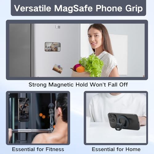 Image of Green Ring Stand, Accessories with Stand and Magnetic Ring for Phone, Strong Hold Grip for iPhone Android Case