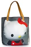  Hello Kitty - Bolso de tela de tela para mujer, color Gris, talla One Size