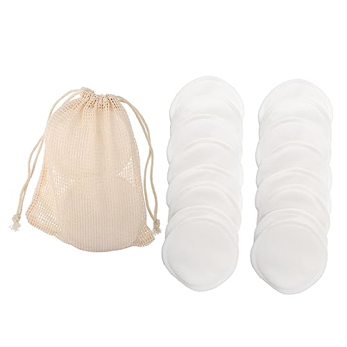Mikinona 1 Juego juego de almohadillas desmaquillantes Agente de mudanzas seco almohadillas de limpieza facial femenina de maquillaje femeninas fibra de bambu
