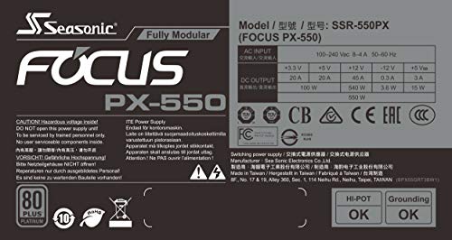 Build My PC, PC Builder, Seasonic FOCUS PX-550