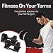 Core Fitness® Adjustable Dumbbell Weight Set by Affordable Dumbbells - Space Saver - Dumbbells for Your Home