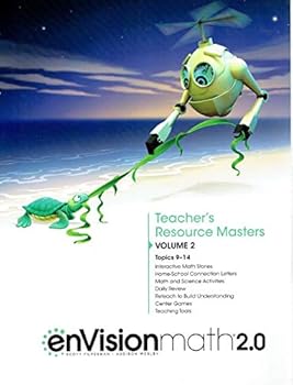 Unknown Binding Envision math 2.0 Teacher's Resource Masters Grade K Volume 2 Topics 9-14 Book