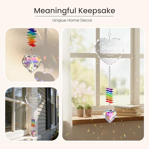 Sister Gifts - K9 Crystal Sun Catcher Sisters Gifts for Sister - image 6