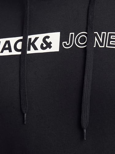 Sweatshirt à capuche noir imprimé Play 5 style minimaliste - 5