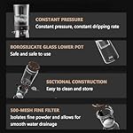 Cold Brew Coffee Maker, Drip Iced Coffee Maker Machine, 450ml Borosilicate Glass with 500-mesh High-density Filter for Home and Office - Image 7