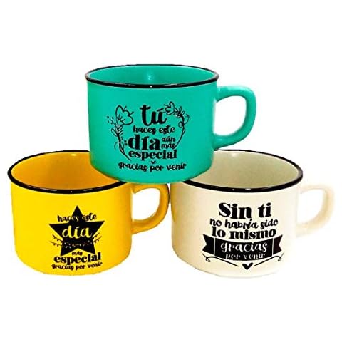 DISOK Lote de 30 Tazas con Frases Gracias por Venir Cover