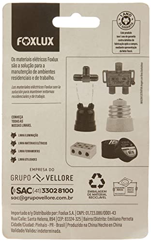 Foxlux Divisor de Sinal Alta Frequência 5-2450MHz - 2 Saídas - Ideal para TV a cabo, internet e ante