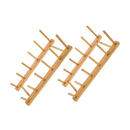 MUCKLILY 2pcs Plate Drainer Rack for Kitchen Storage Compact Utensil Holder for Tableware for Home Restaurant Use Draining Design Prevents Water Accumulation