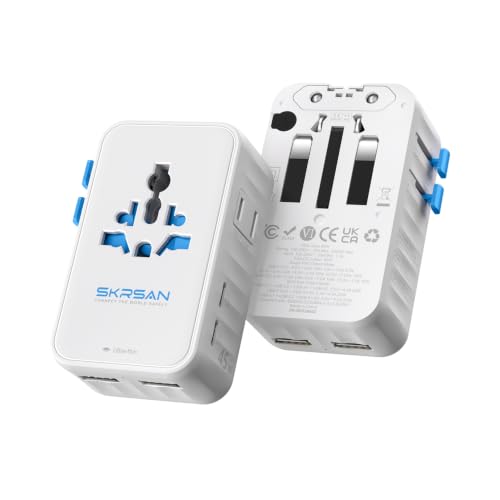 SKRSAN Aura 45W Ultra-Slim Universal Charger 6-in-1 for 200+ Countries - image 1