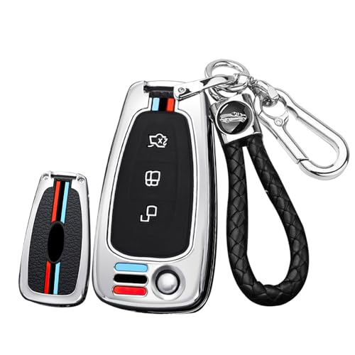 Coque clé Ford Fiesta Transit argentée étui métallique idéal pour vos déplacements quotidiens