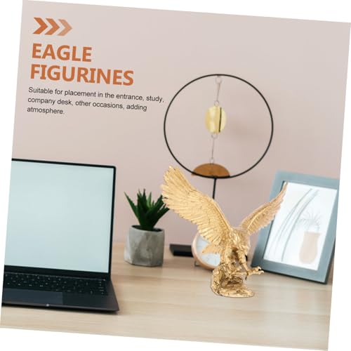 Statue d'aigle dorée idée cadeau prestigieuse pour ouverture de bureau