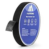 flintronic 1PCS Nastro Isolante, 1.9cm*25M, Nastro isolante Nero, Nastre Adesivo Telato per Tessuti, per Isolare e Raggruppare fili in Modo Cablaggio