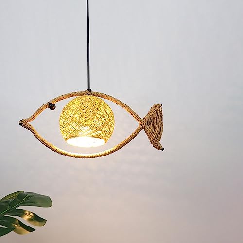 Candelabro de bambú con forma de pez y altura ajustable para comedor 5
