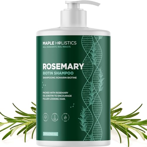 Image of Volumizing Biotin and Rosemary Shampoo - Vegan Rosemary Biotin Shampoo for Thinning Hair for Women and Men with Nourishing B Vitamins & Tea Tree Oil - Paraben Silicone & Sulfate Free (32 Fl Oz)