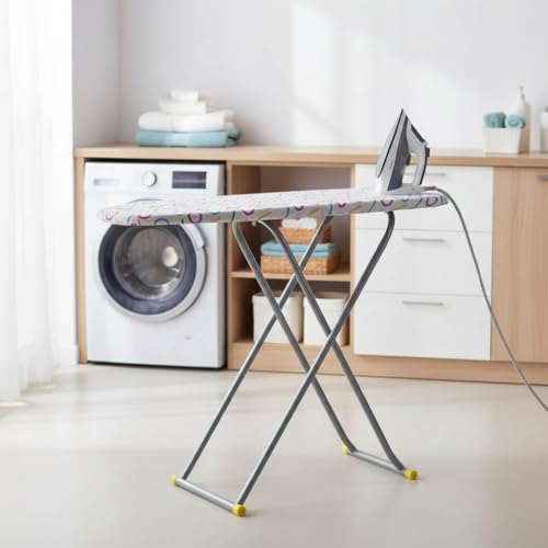 FLIPZON Premium Wooden 13" Unique Ironing Board with Heatproof Iron Holder | Foldable &amp; Height Adjustable, Sturdy Frame | Compact &amp; Space Savi