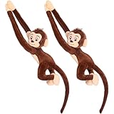Décoration polyvalente : cet adorable animal en peluche singe ajoute une touche chaleureuse et charmante à n'importe quel espace, que ce soit à la maison, au bureau ou dans une salle de classe.