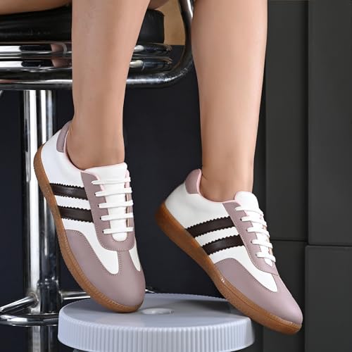 Image of Centrino Women Sneaker | Cushioned Insole for Comfort | Stylish Lace-Up Design | Perfect for Casual Outfit for Girls (9781)
