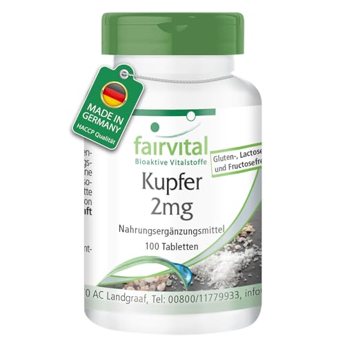 Fairvital Cuivre 2mg 100 Comprimés