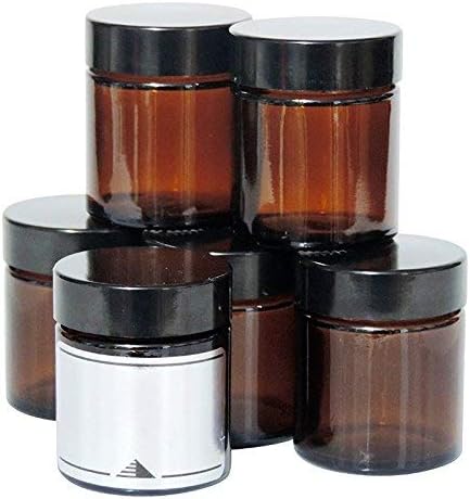 mikken Viva-Haushaltswaren 10 small brown glass ointment jars, 30 ml including labels, 4.0 x 4.0 x 4.6 cm - Image 3
