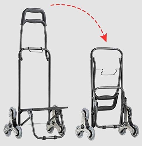 Folding Shopping cart, Stair Climbing cart with Rotating Wheels, Shopping cart, Hand cart, Lightweight Folding Shopping cart, Easy to Clean