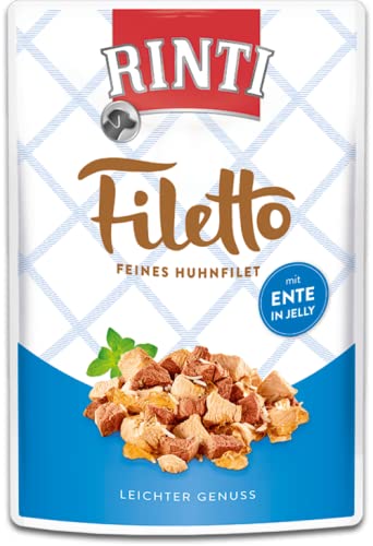 Rinti filetto Jelly Gallina & Pato | 24 x 100g Perros Forro Cover