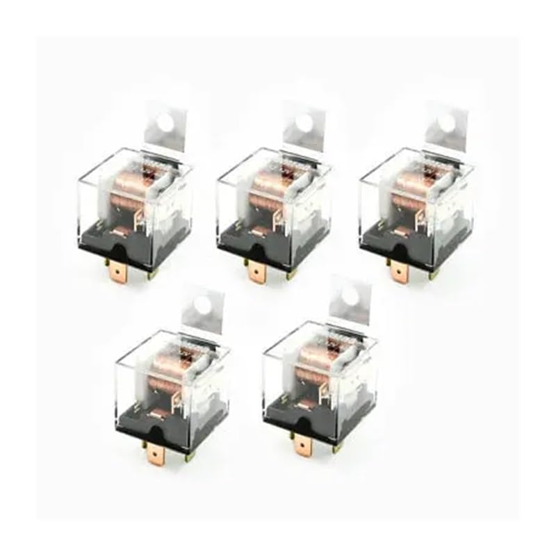 JD1912 モデル SPDT 1NO+1NC 4 ピン カーオートリレー DC 12V 40A 5 個