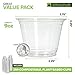 Stock Your Home 9 oz Clear Commercially Compostable Cold Cups (250 Pack), Eco Party Cup, Environmentally Friendly Recyclable Disposable Sustainable for Water, Wine, Beer Sample 2