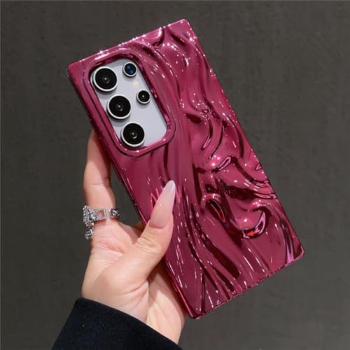 Coque Samsung S23 texture météorite brillante et vagues 3D