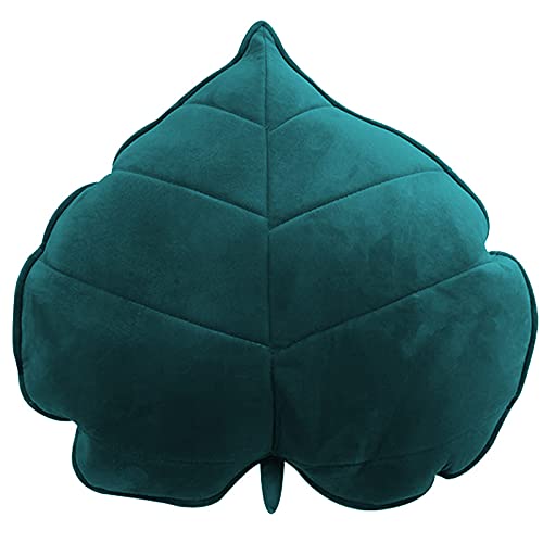 Peach Cuddle Velvet Leaf Shaped Throw Cushion Pillow For Living Room Décor (Pack of 1, 45X45 Cm, Teal Blue) (B09FDZD9FV) Amazon Price History, Amazon Price Tracker