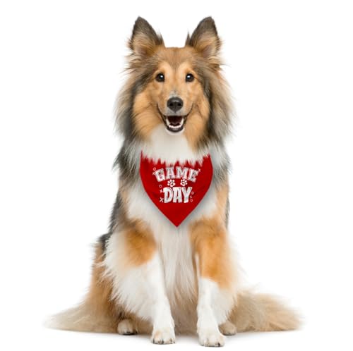 Bufanda para perros de color rojo un regalo para los amantes de los animales y el deporte 3