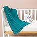 Coperta in Pile,Coperta Plaid Neonato BluVerde 70 x 100 cm, Coperta Per Letto Bambini in Microfibra, Super Morbida