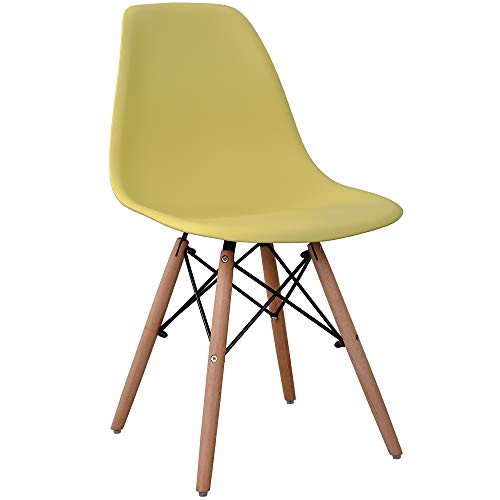 オーエスジェイ ダイニングチェア マスタードイエロー 約幅41高さ81cm