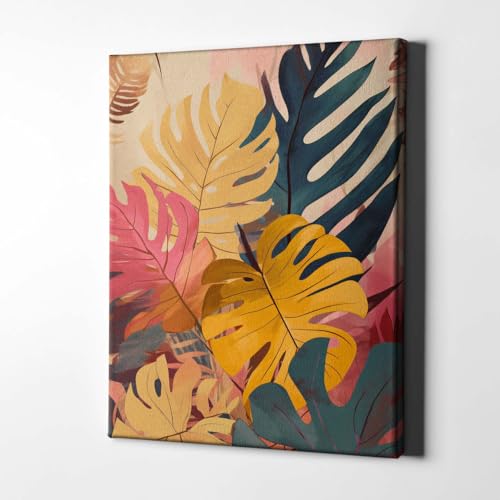 Décoration murale tropicale feuillage multicolore Spiffing Prints cadre petit format - 4