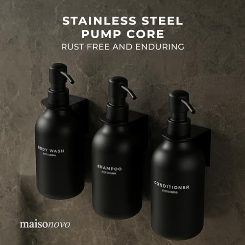 Maisonovo Shampoo And Conditioner Dispenser - Shower Soap Dispenser Wall Mounted thumb #3